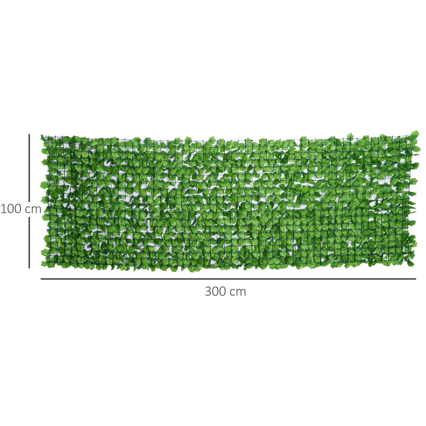 Kunstigt hækhegn 300 x 100 cm