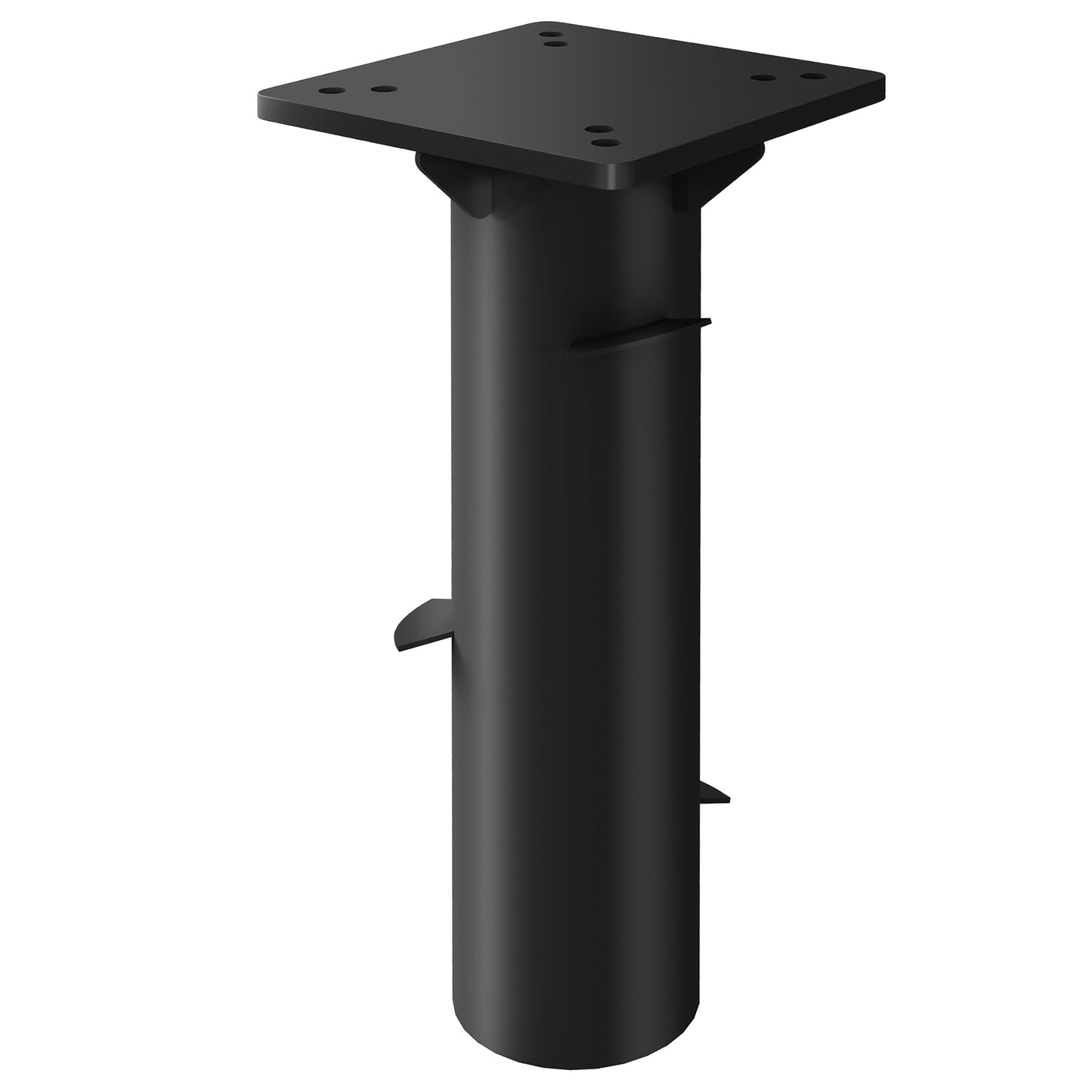Outsunny parasolstand, parasolfod, jordholder til parasoller, fast installation, metal, mørkegrå