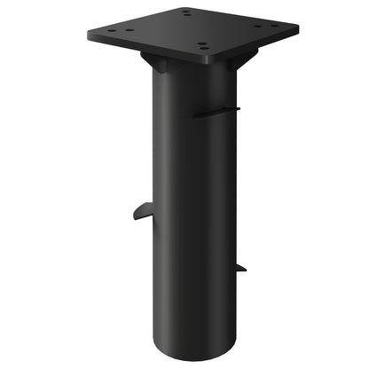 Outsunny parasolstand, parasolfod, jordholder til parasoller, fast installation, metal, mørkegrå