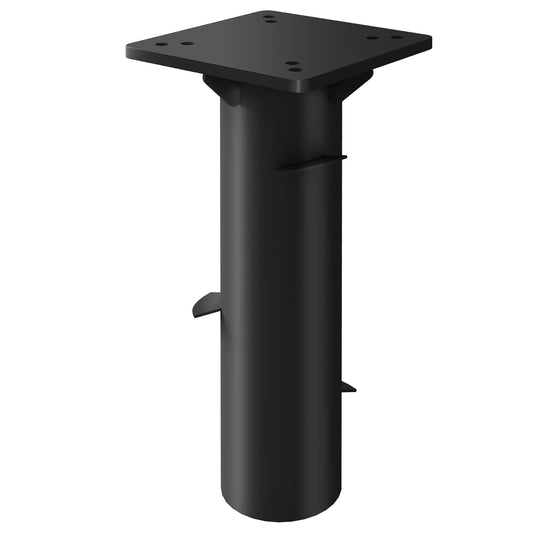 Outsunny parasolstand, parasolfod, jordholder til parasoller, fast installation, metal, mørkegrå