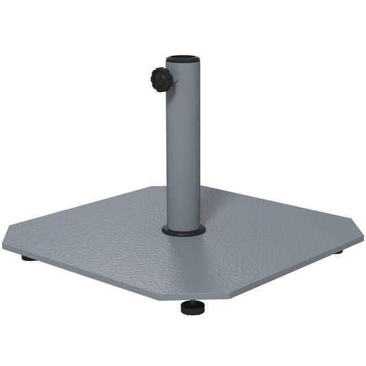 Outsunny Metal Parasolfod, 18,5 kg, Firkantet Parasolholder til Parasoller 32/38/48 mm