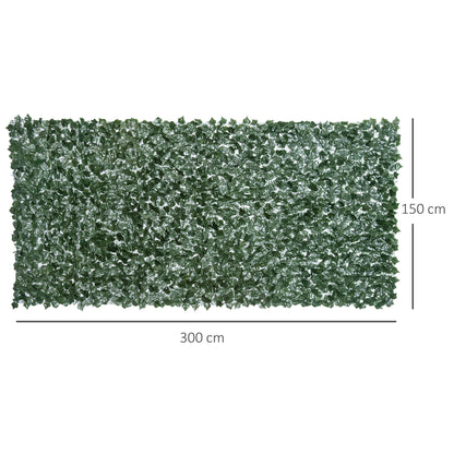 Kunstig hæk til altan og have – 300 x 150 cm