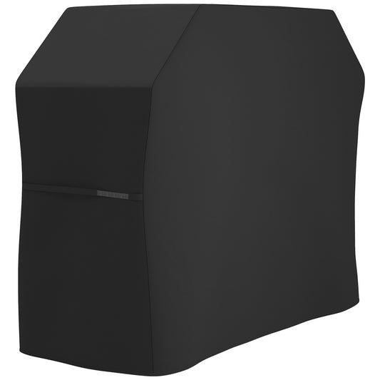 Outsunny Grill Cover, Beskyttelsesovertræk til Grills, Vejrbestandig, 147 x 61 x 120 cm, Sort